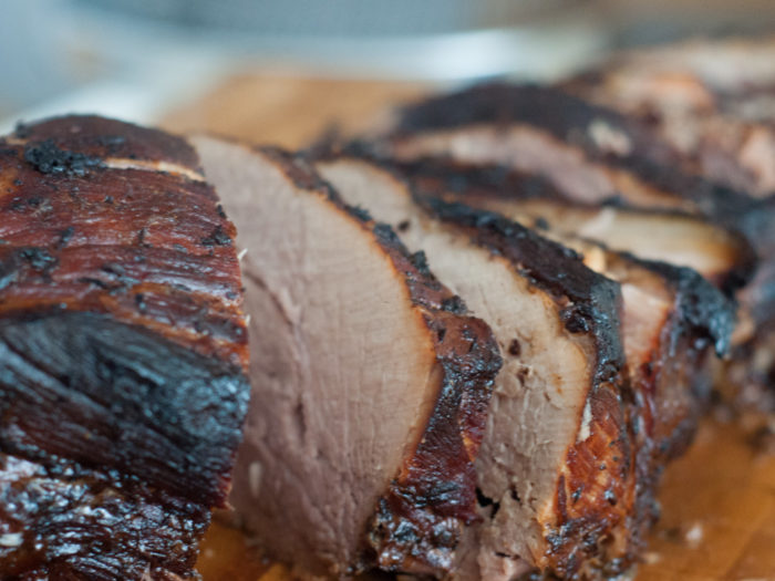 Schhweinebraten in Scheiben
